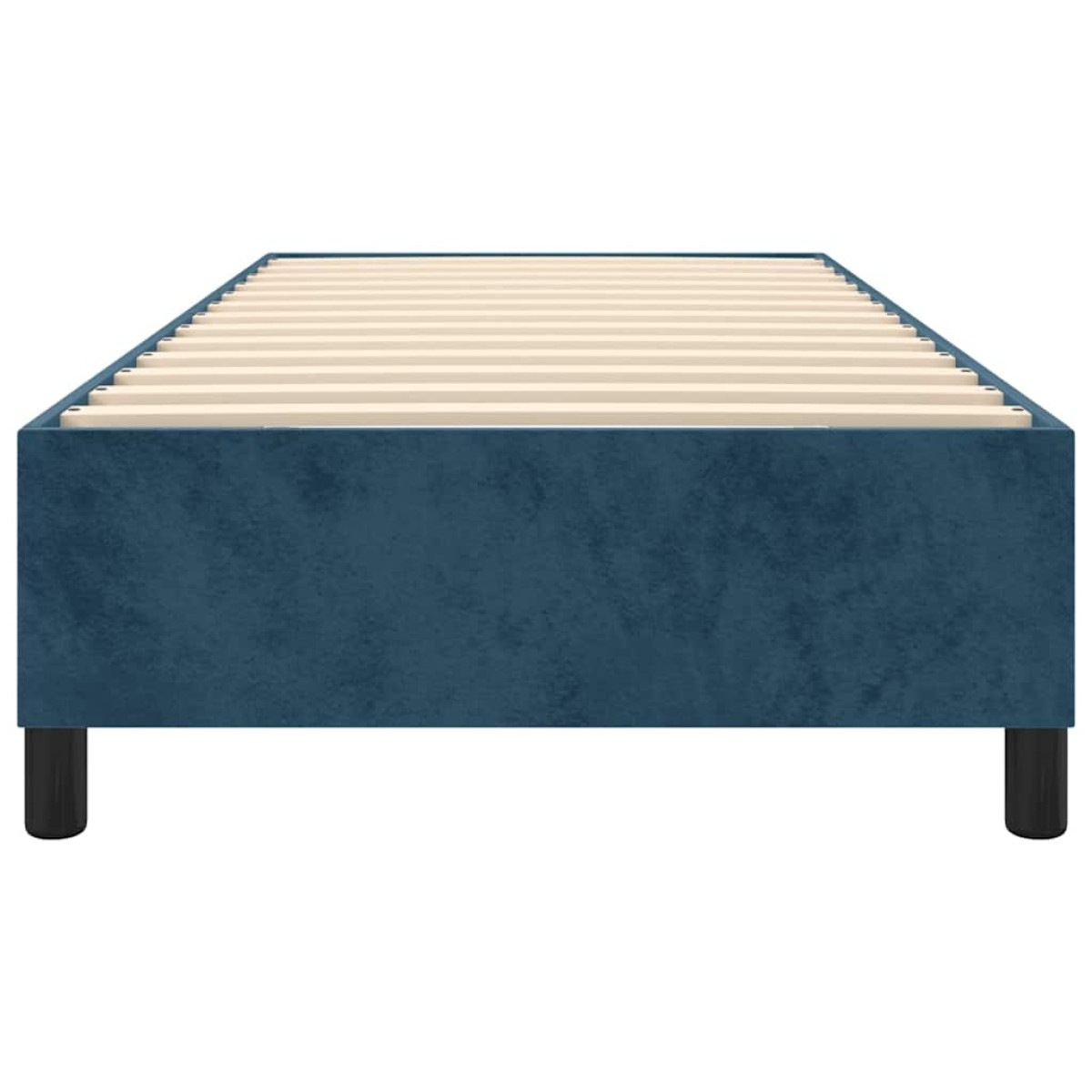 vidaXL Πλαίσιο Κρεβατιού Boxspring Σκούρο Μπλε 90x200 εκ. Βελούδινο