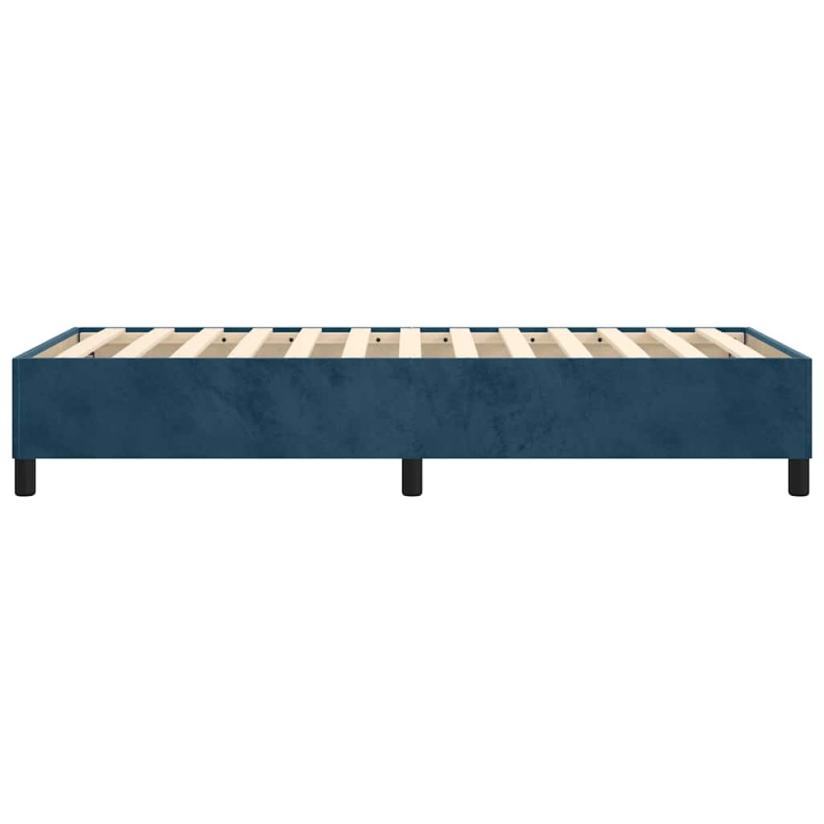 vidaXL Πλαίσιο Κρεβατιού Boxspring Σκούρο Μπλε 90x200 εκ. Βελούδινο