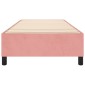 vidaXL Πλαίσιο Κρεβατιού Boxspring Ροζ 90x200 εκ. Βελούδινο