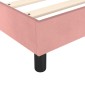 vidaXL Πλαίσιο Κρεβατιού Boxspring Ροζ 90x200 εκ. Βελούδινο