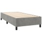 vidaXL Πλαίσιο Κρεβατιού Boxspring Ανοιχτό Γκρι 100x200 εκ. Βελούδινο