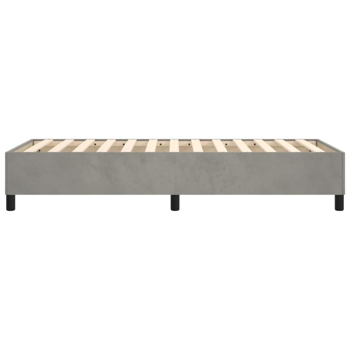 vidaXL Πλαίσιο Κρεβατιού Boxspring Ανοιχτό Γκρι 100x200 εκ. Βελούδινο