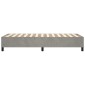 vidaXL Πλαίσιο Κρεβατιού Boxspring Ανοιχτό Γκρι 100x200 εκ. Βελούδινο