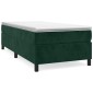vidaXL Πλαίσιο Κρεβατιού Boxspring Σκούρο Πράσινο 100x200 εκ Βελούδινο
