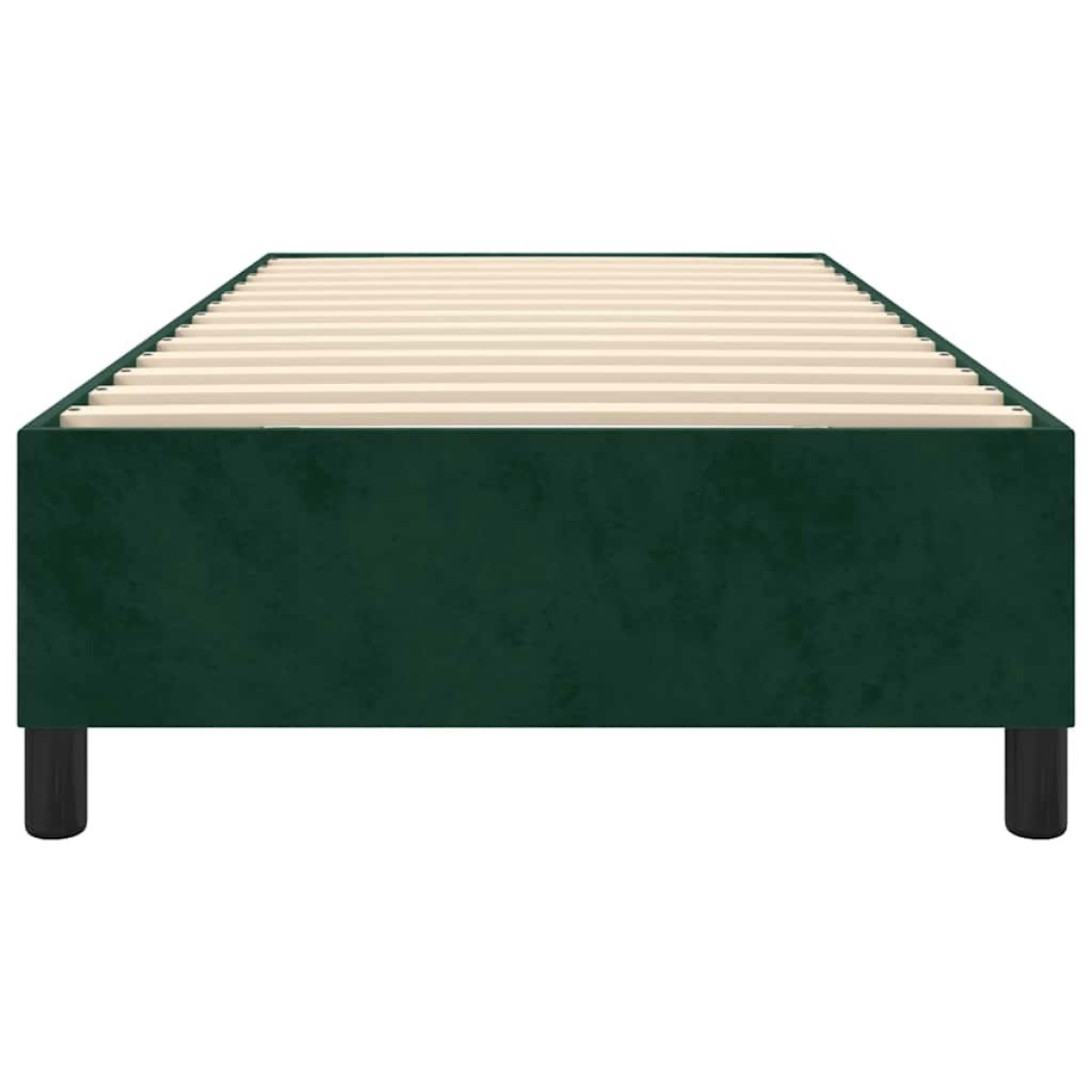vidaXL Πλαίσιο Κρεβατιού Boxspring Σκούρο Πράσινο 100x200 εκ Βελούδινο