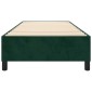 vidaXL Πλαίσιο Κρεβατιού Boxspring Σκούρο Πράσινο 100x200 εκ Βελούδινο