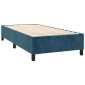 vidaXL Πλαίσιο Κρεβατιού Boxspring Σκούρο Μπλε 100x200 εκ. Βελούδινο