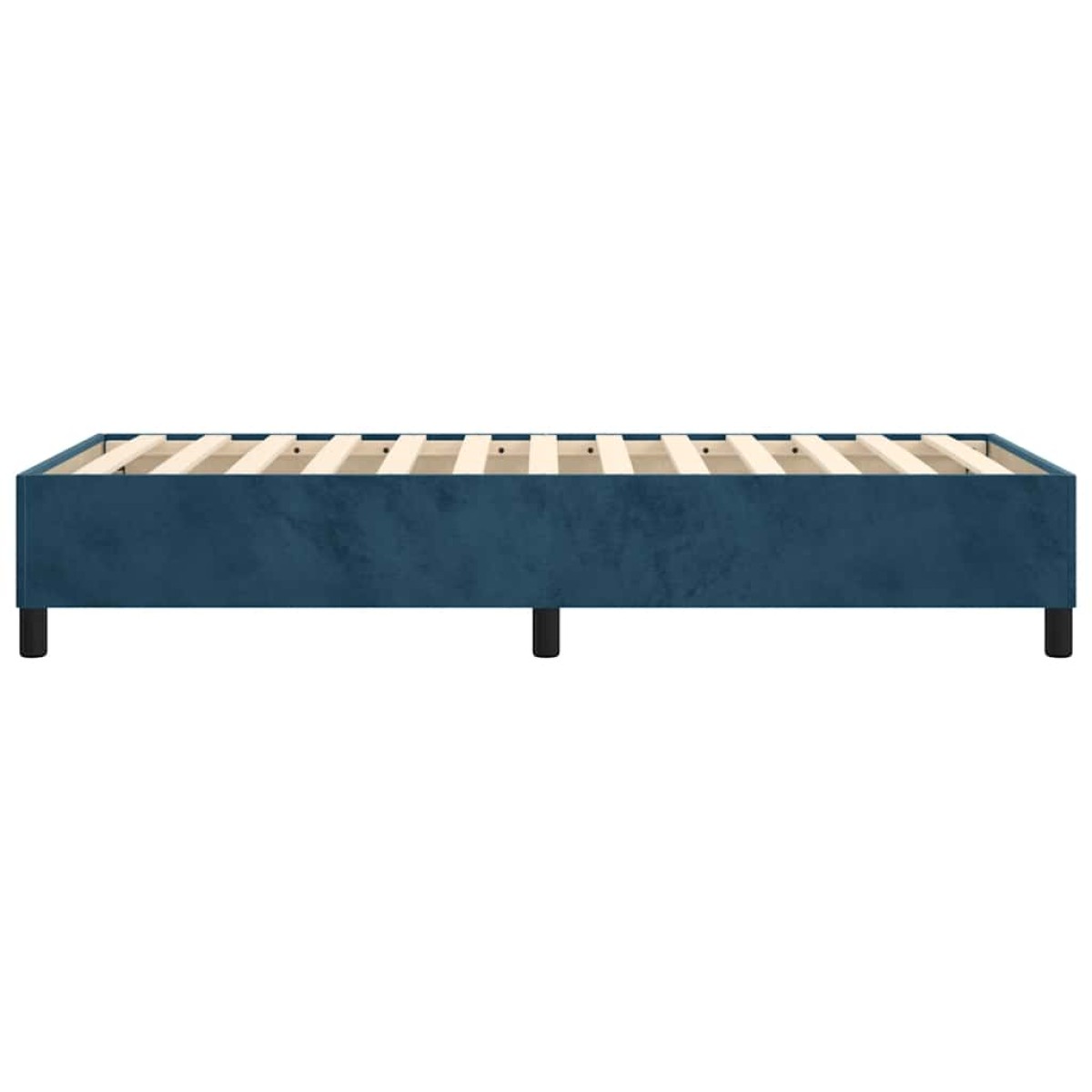 vidaXL Πλαίσιο Κρεβατιού Boxspring Σκούρο Μπλε 100x200 εκ. Βελούδινο