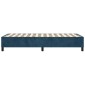 vidaXL Πλαίσιο Κρεβατιού Boxspring Σκούρο Μπλε 100x200 εκ. Βελούδινο