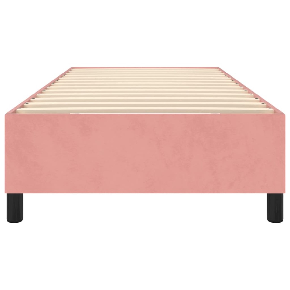 vidaXL Πλαίσιο Κρεβατιού Boxspring Ροζ 100x200 εκ. Βελούδινο