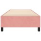 vidaXL Πλαίσιο Κρεβατιού Boxspring Ροζ 100x200 εκ. Βελούδινο