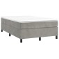 vidaXL Πλαίσιο Κρεβατιού Boxspring Ανοιχτό Γκρι 120x200 εκ. Βελούδινο