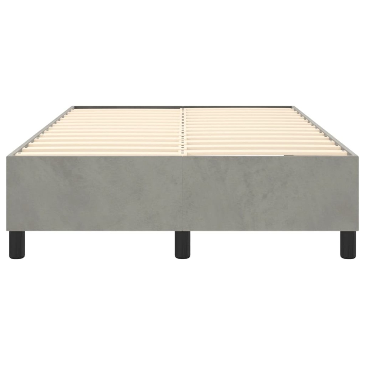 vidaXL Πλαίσιο Κρεβατιού Boxspring Ανοιχτό Γκρι 120x200 εκ. Βελούδινο