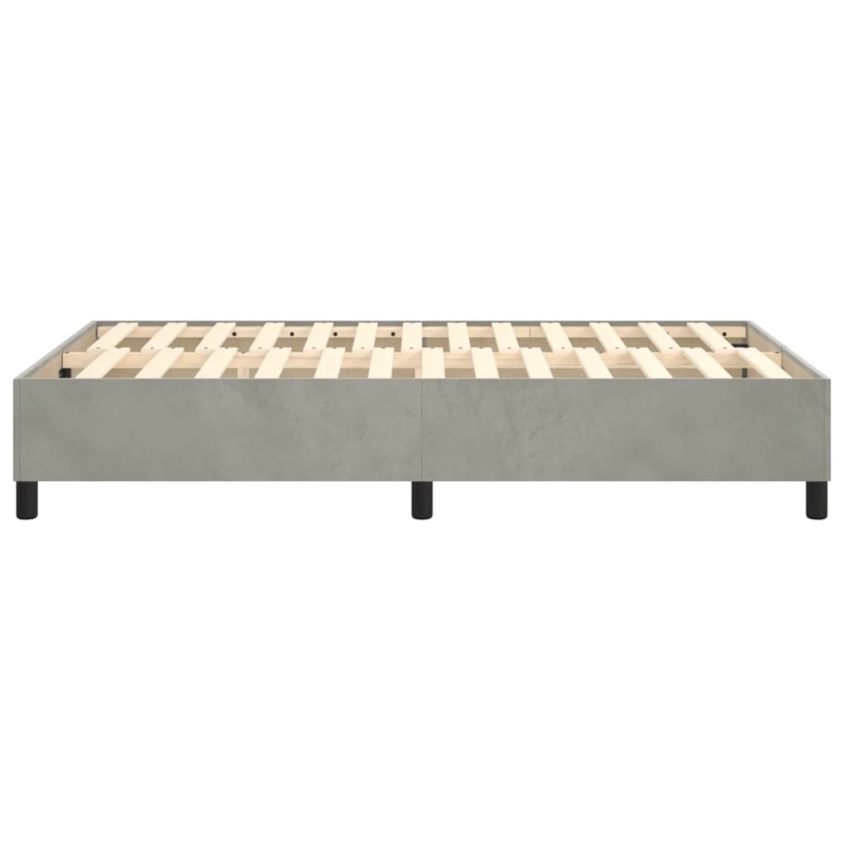 vidaXL Πλαίσιο Κρεβατιού Boxspring Ανοιχτό Γκρι 120x200 εκ. Βελούδινο