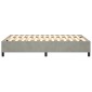 vidaXL Πλαίσιο Κρεβατιού Boxspring Ανοιχτό Γκρι 120x200 εκ. Βελούδινο