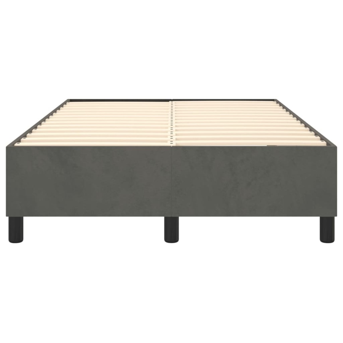 vidaXL Πλαίσιο Κρεβατιού Boxspring Σκούρο Γκρι 120x200 εκ. Βελούδινο