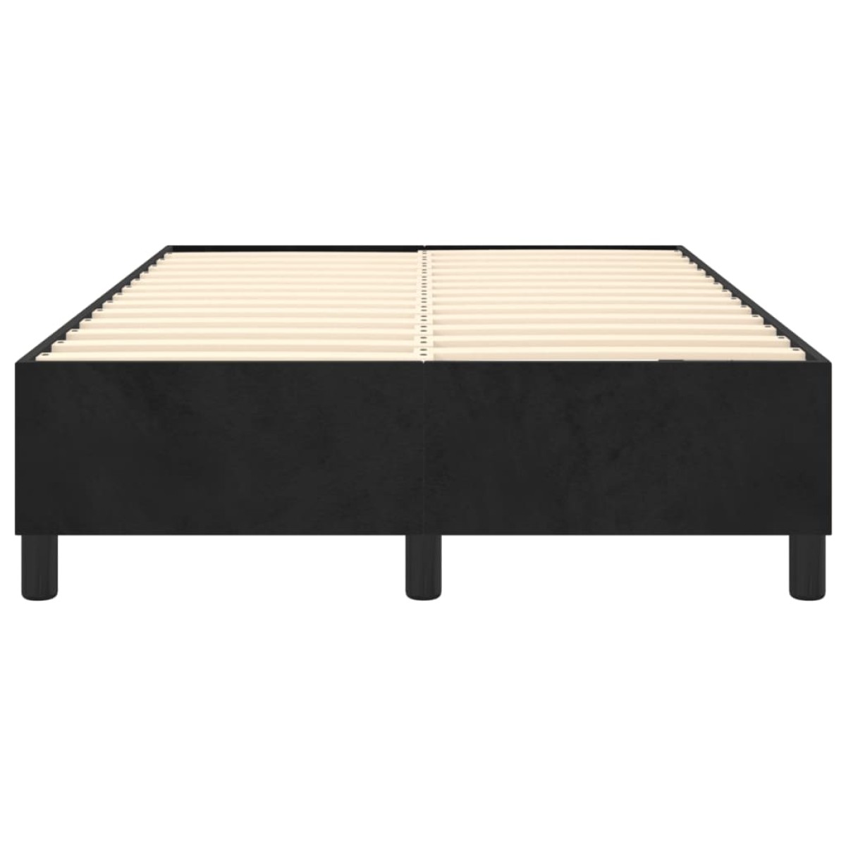 vidaXL Πλαίσιο Κρεβατιού Boxspring Μαύρο 120 x 200 εκ. Βελούδινο