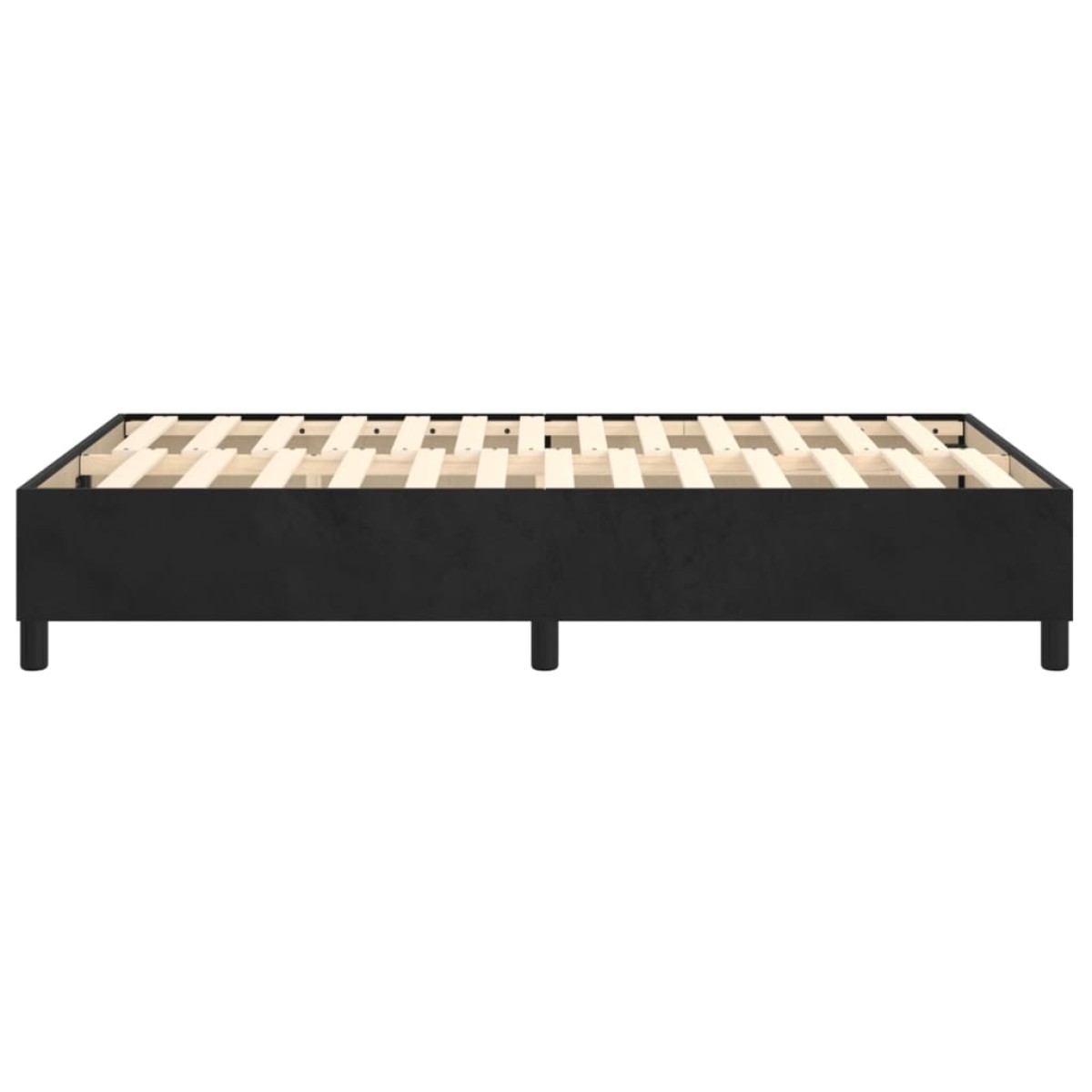 vidaXL Πλαίσιο Κρεβατιού Boxspring Μαύρο 120 x 200 εκ. Βελούδινο