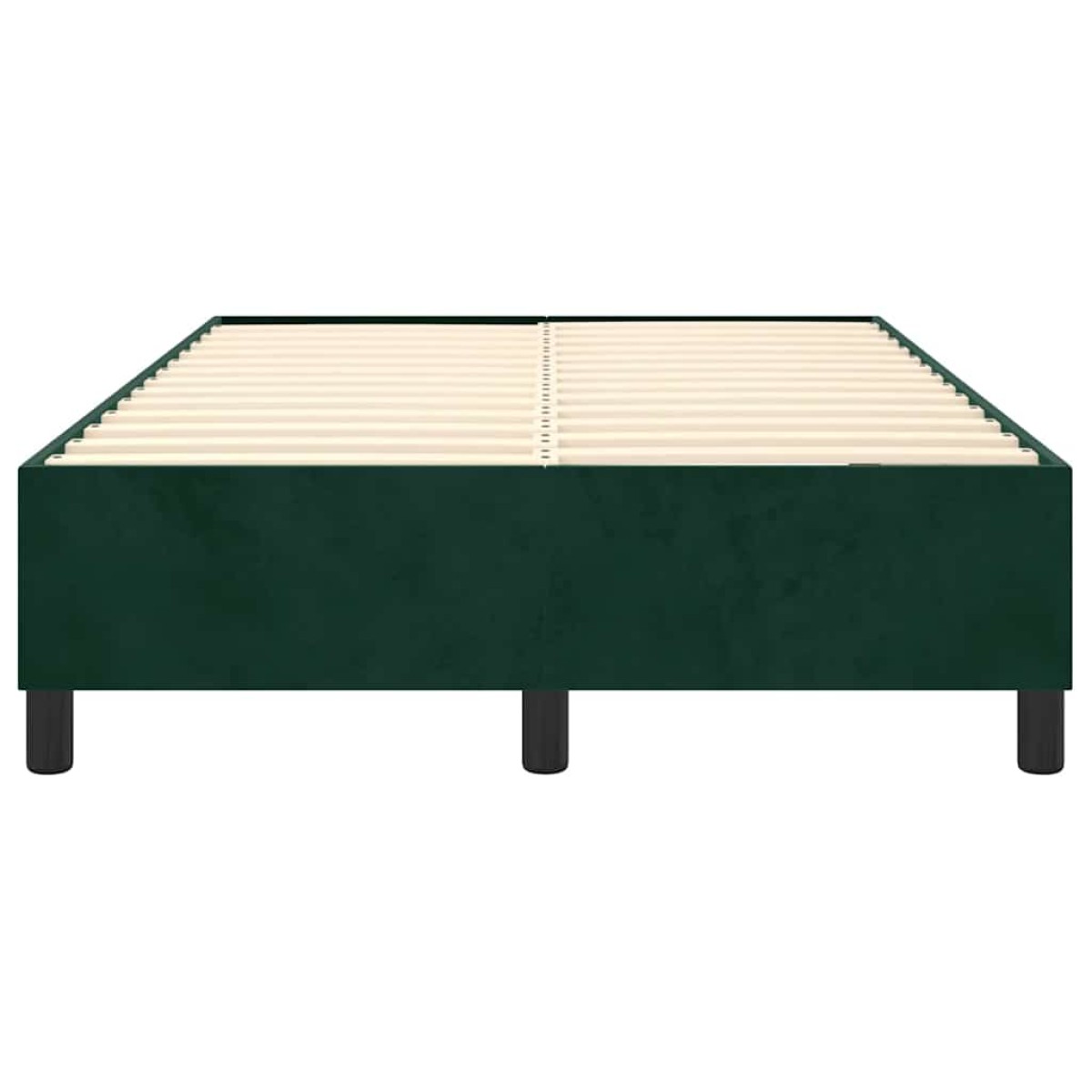vidaXL Πλαίσιο Κρεβατιού Boxspring Σκούρο Πράσινο 120x200 εκ Βελούδινο