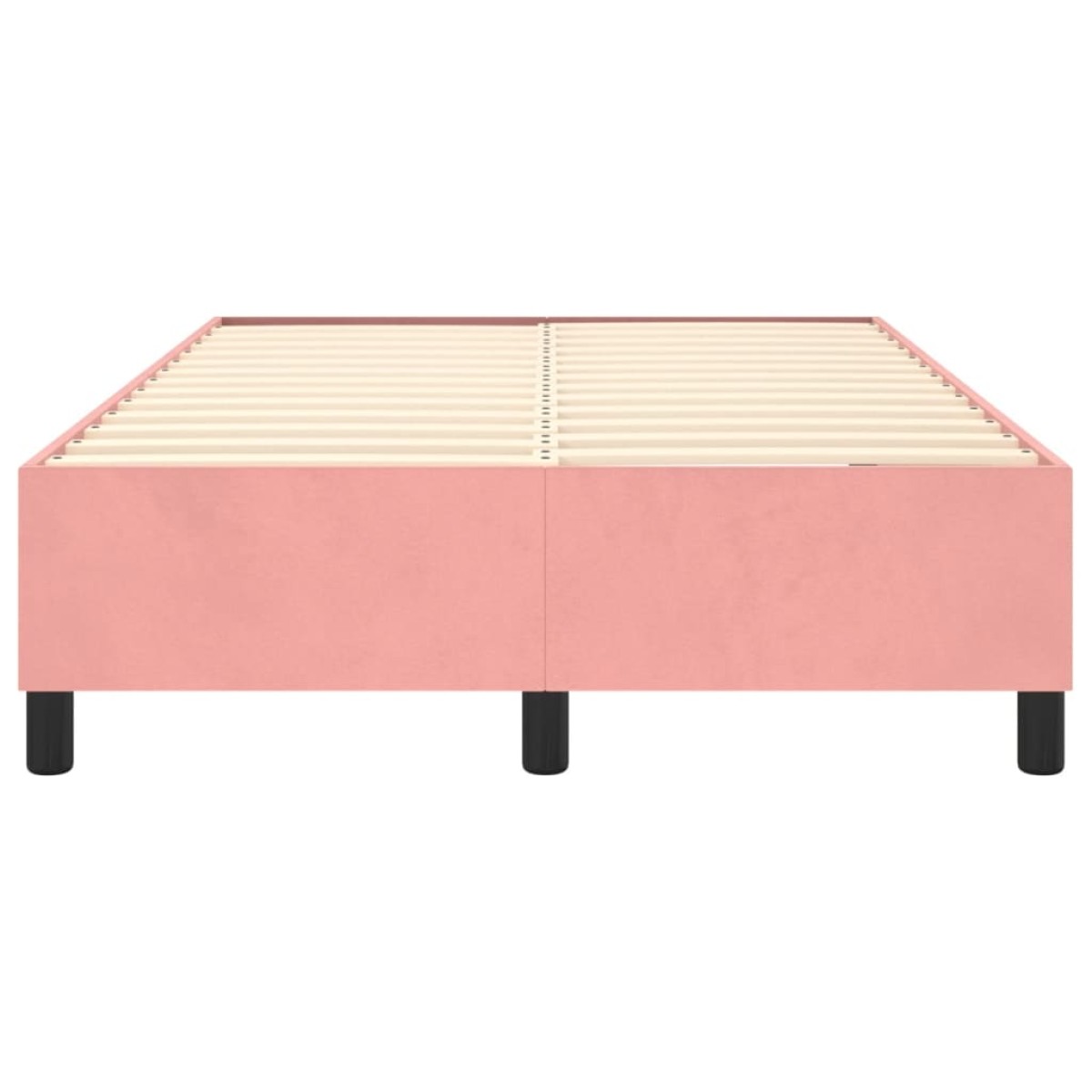 vidaXL Πλαίσιο Κρεβατιού Boxspring Ροζ 120 x 200 εκ. Βελούδινο