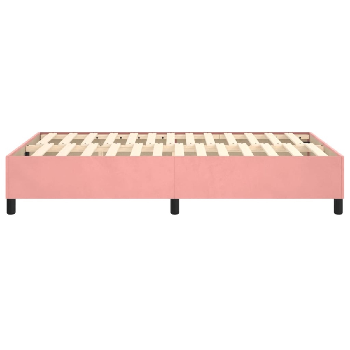 vidaXL Πλαίσιο Κρεβατιού Boxspring Ροζ 120 x 200 εκ. Βελούδινο
