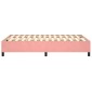 vidaXL Πλαίσιο Κρεβατιού Boxspring Ροζ 120 x 200 εκ. Βελούδινο