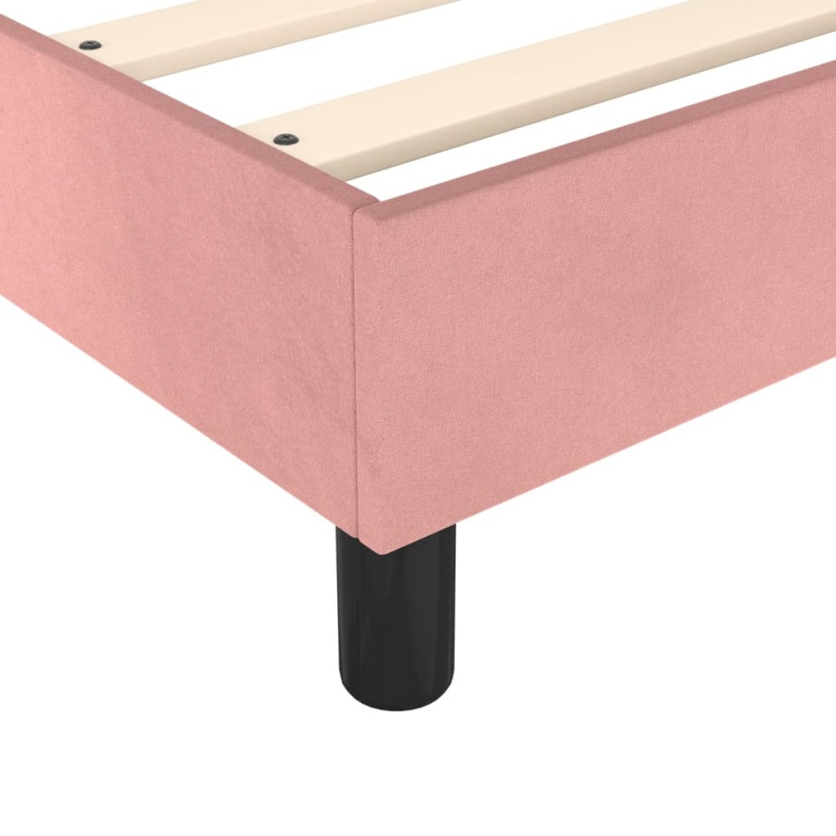 vidaXL Πλαίσιο Κρεβατιού Boxspring Ροζ 120 x 200 εκ. Βελούδινο