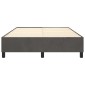 vidaXL Πλαίσιο Κρεβατιού Boxspring Σκούρο Γκρι 140x190 εκ Βελούδινο