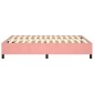 vidaXL Πλαίσιο Κρεβατιού Boxspring Ροζ 140x190 εκ. Βελούδινο