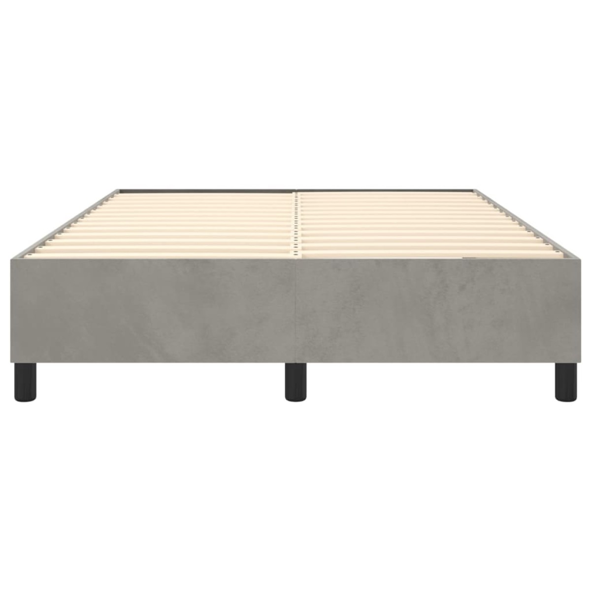 vidaXL Πλαίσιο Κρεβατιού Boxspring Ανοιχτό Γκρι 140x200 εκ. Βελούδινο