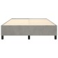 vidaXL Πλαίσιο Κρεβατιού Boxspring Ανοιχτό Γκρι 140x200 εκ. Βελούδινο