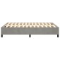 vidaXL Πλαίσιο Κρεβατιού Boxspring Ανοιχτό Γκρι 140x200 εκ. Βελούδινο