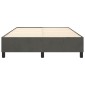 vidaXL Πλαίσιο Κρεβατιού Boxspring Σκούρο Γκρι 140x200 εκ. Βελούδινο