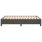 vidaXL Πλαίσιο Κρεβατιού Boxspring Σκούρο Γκρι 140x200 εκ. Βελούδινο