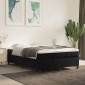vidaXL Πλαίσιο Κρεβατιού Boxspring Μαύρο 140x200 εκ. Βελούδινο