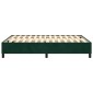vidaXL Πλαίσιο Κρεβατιού Boxspring Σκούρο Πράσινο 140x200 εκ Βελούδινο
