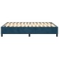 vidaXL Πλαίσιο Κρεβατιού Boxspring Σκούρο Μπλε 140x200 εκ. Βελούδινο