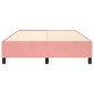 vidaXL Πλαίσιο Κρεβατιού Boxspring Ροζ 140x200 εκ. Βελούδινο