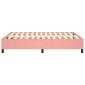 vidaXL Πλαίσιο Κρεβατιού Boxspring Ροζ 140x200 εκ. Βελούδινο