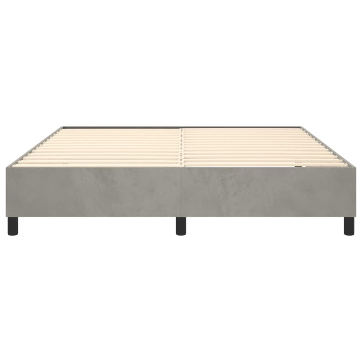 vidaXL Πλαίσιο Κρεβατιού Boxspring Ανοιχτό Γκρι 160x200 εκ. Βελούδινο