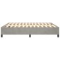 vidaXL Πλαίσιο Κρεβατιού Boxspring Ανοιχτό Γκρι 160x200 εκ. Βελούδινο