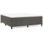 vidaXL Πλαίσιο Κρεβατιού Boxspring Σκούρο Γκρι 160x200 εκ. Βελούδινο