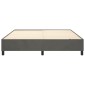 vidaXL Πλαίσιο Κρεβατιού Boxspring Σκούρο Γκρι 160x200 εκ. Βελούδινο