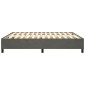 vidaXL Πλαίσιο Κρεβατιού Boxspring Σκούρο Γκρι 160x200 εκ. Βελούδινο