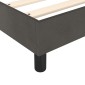 vidaXL Πλαίσιο Κρεβατιού Boxspring Σκούρο Γκρι 160x200 εκ. Βελούδινο