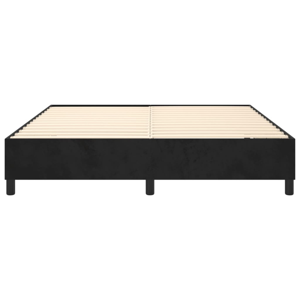 vidaXL Πλαίσιο Κρεβατιού Boxspring Μαύρο 160x200 εκ. Βελούδινο