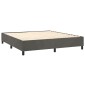 vidaXL Πλαίσιο Κρεβατιού Boxspring Σκούρο Γκρι 180x200 εκ. Βελούδινο