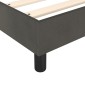 vidaXL Πλαίσιο Κρεβατιού Boxspring Σκούρο Γκρι 180x200 εκ. Βελούδινο