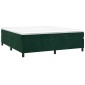 vidaXL Πλαίσιο Κρεβατιού Boxspring Σκούρο Πράσινο 180x200 εκ Βελούδινο