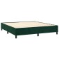 vidaXL Πλαίσιο Κρεβατιού Boxspring Σκούρο Πράσινο 180x200 εκ Βελούδινο